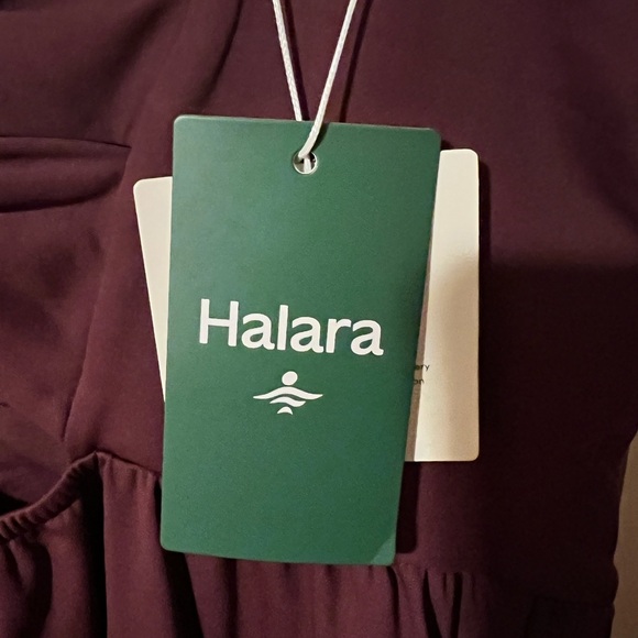 NWT HALARA Padded Midi Casual Dress in fig size large - Picture 11 of 11